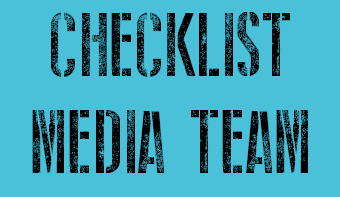 Checklist for setting up a Media Team for actions and events