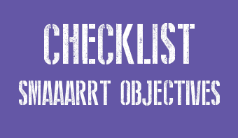 SMAAARRT Objectives Checklist